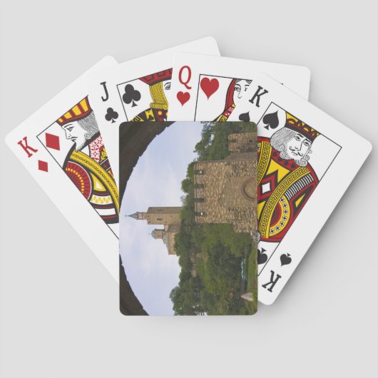 Die mittelalterliche Festung von Tsarevets Spielkarten (Rückseite)