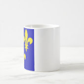 Die mittelalterliche Flagge Frankreichs Kaffeetasse (Mittel)