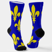 Die mittelalterliche Flagge Frankreichs Socken (Gewinkelt)