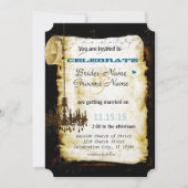 Die mittelalterliche Renaissance heiraten meine be Einladung (Vorderseite)