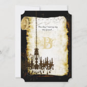 Die mittelalterliche Renaissance heiraten meine be Einladung (Rückseite)