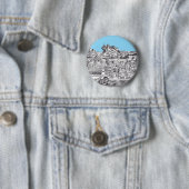 Die mittelalterliche Stadt Venedig in Italien Button (Beispiel)