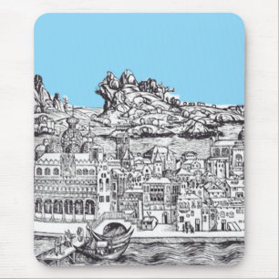 Die mittelalterliche Stadt Venedig in Italien Mousepad