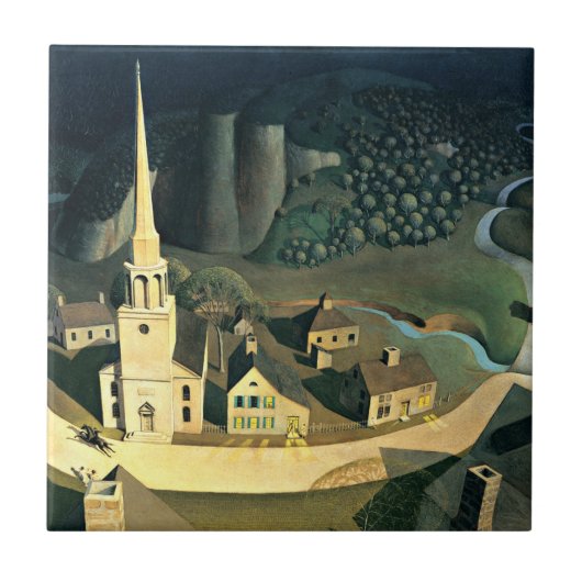 Die Mitternachtsreise von Paul Revere Fliese (Vorderseite)