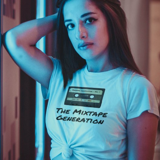 Die Mixtape-Generation - Retro-Kassette T-Shirt