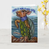 Die MOCK TURTLE-Alice im Wunderland-Note-Karte Karte (Gelbe Blume)