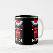 Die Mod - Mod und Rockers - britische Musik Zweifarbige Tasse (VorderseiteRechts)