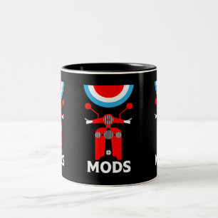 Die Mod - Mod und Rockers - britische Musik Zweifarbige Tasse