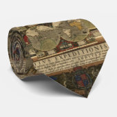 Die Mode der antiken Weltkarte Krawatte (Gerollt)