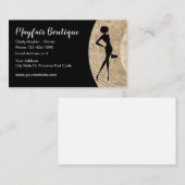 Die Mode der Frauen Visitenkarte (Vorne/Hinten)