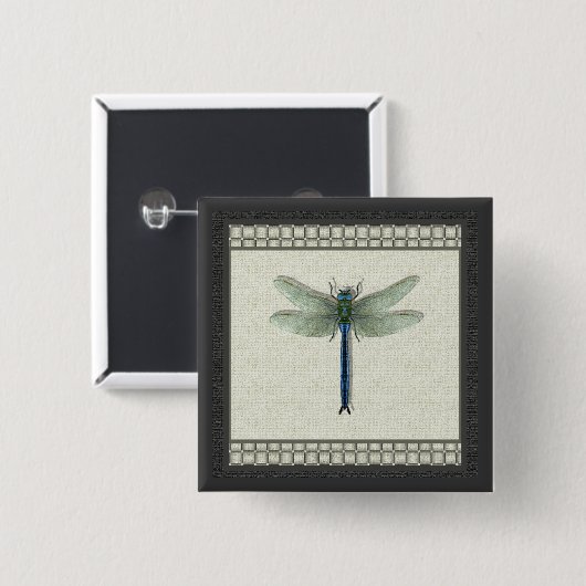 Die Mode der Libellen Button (Vorne & Hinten)
