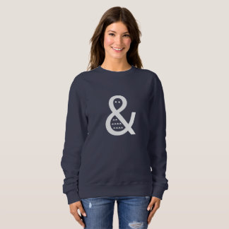 Die Mode-Strickjacke der weißen Sweatshirt