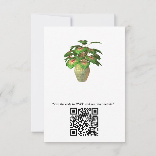 Die Modedesigner RSVP Karte (Rückseite)