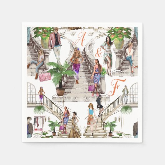 Die Modedesigner Serviette (Vorderseite)