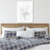 Die Modellhand Leinwanddruck (Insitu (Schlafzimmer))