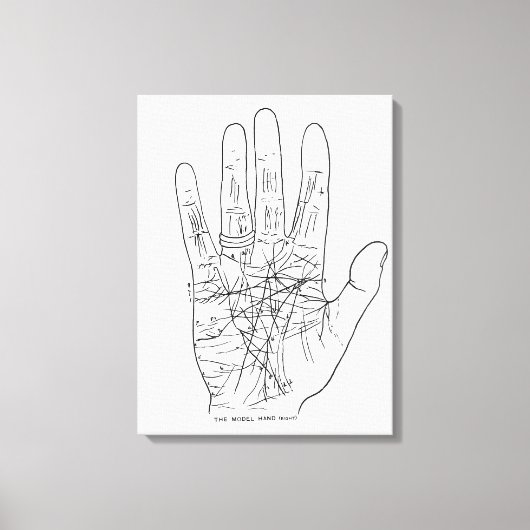Die Modellhand Leinwanddruck (Vorderseite)