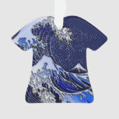 Die Modern der Great Hokusai Wave Ornament (Vorderseite)