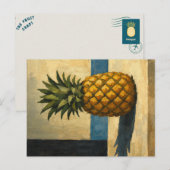 Die moderne Ananas-Postkarte Postkarte (Vorne/Hinten)