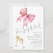 Die Moderne bindet das Brautparty des Knotens Einladung (Vorderseite)