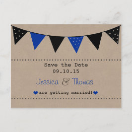 Die moderne Blue Bunting Collection Ankündigungspostkarte