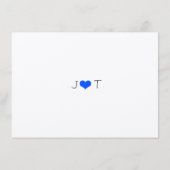 Die moderne Blue Bunting Collection Begleitkarte (Rückseite)