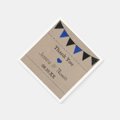 Die moderne Blue Bunting Collection Serviette (Ecke)