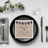Die moderne Blue Bunting Collection Serviette
