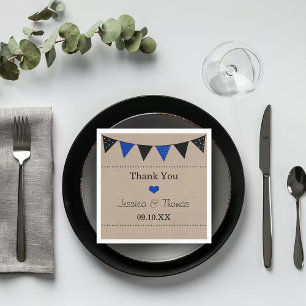 Die moderne Blue Bunting Collection Serviette