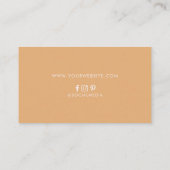 Die moderne Boho Sun and Beach Wave Business Card Visitenkarte (Rückseite)