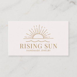 Die moderne Boho Sun and Beach Wave Business Card Visitenkarte