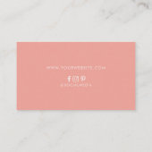Die moderne Boho Sun and Beach Wave Business Card Visitenkarte (Rückseite)