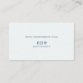 Die moderne Boho Sun and Beach Wave Business Card Visitenkarte (Rückseite)
