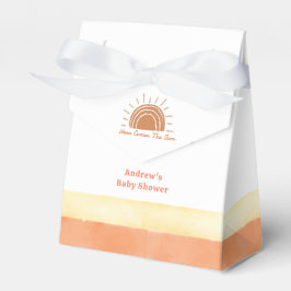 Die moderne Boho-Wüste kommt hier zur Son Baby-Dus Geschenkschachtel