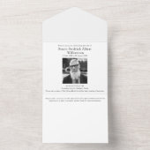 Die moderne Erinnerung feiert das Leben All In One Einladung (Innen)