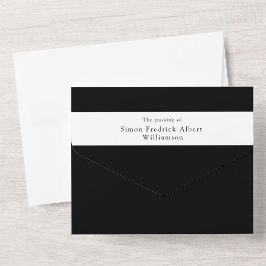 Die moderne Erinnerung feiert das Leben All In One Einladung (Rückseite)