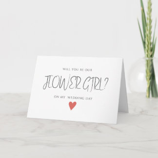 Die moderne Girl-Card für Hochzeitstage Karte