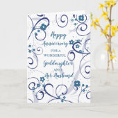 Die moderne Godtochter und ihr Ehemänner-Jubiläum Karte (Gelbe Blume)