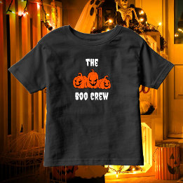Die moderne Halloween-Familie der Boo-Crew Kleinkind T-shirt