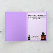 Die moderne Hexe Feiertagskarte (Innenseite)