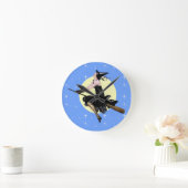 Die moderne Hexe Runde Wanduhr (Zuhause)