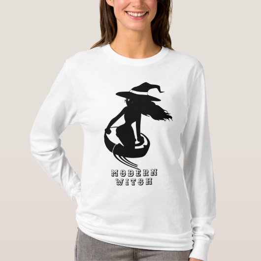 Die moderne Hexe Vibes Halloween T-Shirt (Vorderseite)