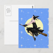 Die moderne Hexen-Postkarte Postkarte (Vorne/Hinten)