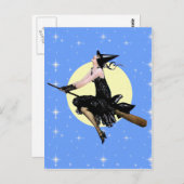 Die moderne Hexenkarte Postkarte (Vorne/Hinten)