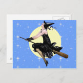 Die moderne Hexenkarte Postkarte (Vorne/Hinten)