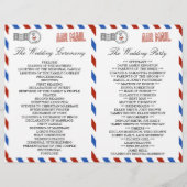 Die moderne Hochzeitskollektion der Luftpost (Rückseite)