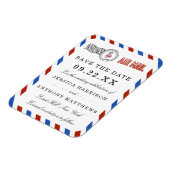 Die moderne Hochzeitskollektion der Luftpost Magnet (Linke Seite)