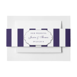 Die moderne Hochzeitskollektion der Marine Einladungsbanderole