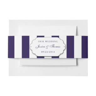 Die moderne Hochzeitskollektion der Marine Einladungsbanderole