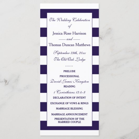 Die moderne Hochzeitskollektion der Marine Programm (Vorderseite)