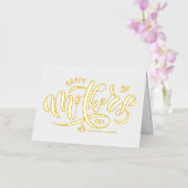 Die moderne Kalligrafie glücklich Muttertag (Orchidee)